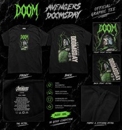Marvel Avengers Doomsday Doctor Doom Graphic Tee XXL