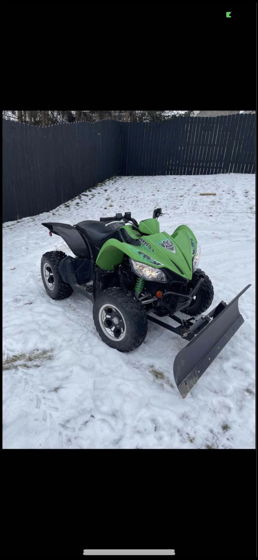 Snow Plow Atv Quad Artic Cat Xc450 4 Wheeler 4x4