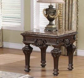 Hand carved side table