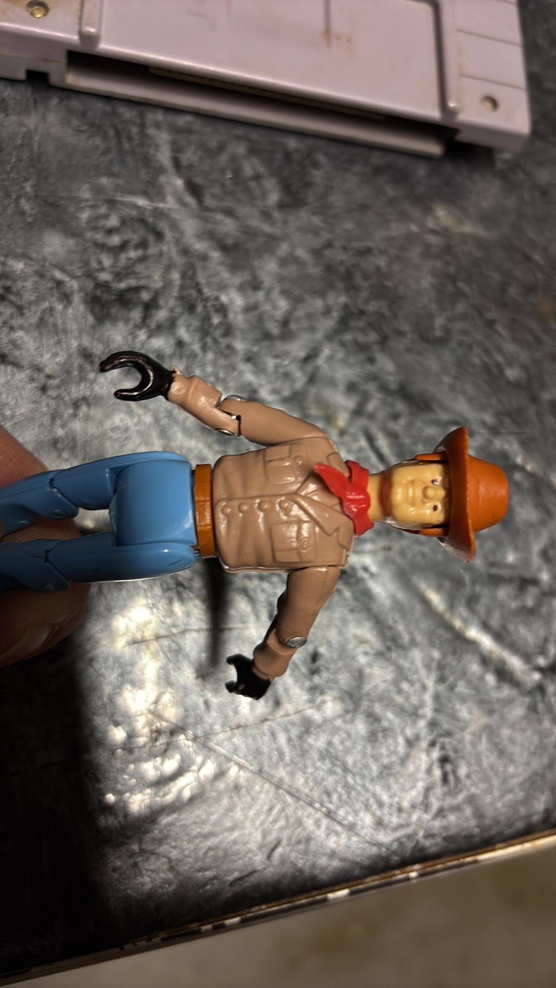 1977 Biewan Barter Tiny Tuff’s Cowboy Action Figure. 3.75”