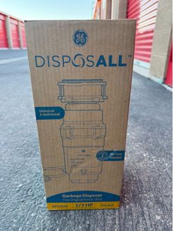 GE DISPOSALL 1/3 HP Continuous Feed Garbage Disposer - Corded