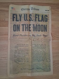 Chicago Tribune Moon Landing Final Edition July 21, 1969