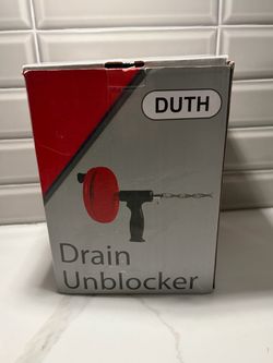 New drain auger plumbing clogged drain line tool