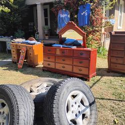DRESSERS/ MINI FRIDGE/ DESKS
