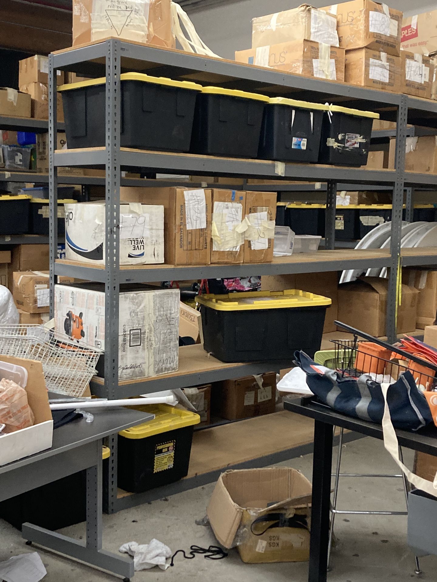 ULINE HEAVY DUTY SHELVING (8x2x8)