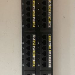 1x Cat 6 - 48 Port Patch Panel (2U Rack Mount)