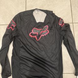 Fox Racing 180 motocross jersey in black And Pink