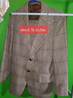 USED vintage Yves Saint Laurent suit made in france wool flament size &KYH6