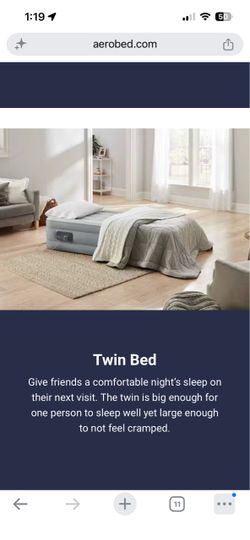 Aerobed twin bed