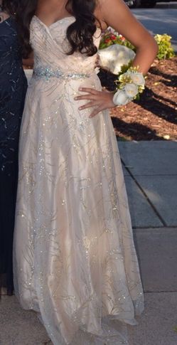 Gold prom dress