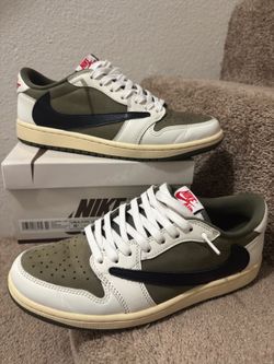 🔥Jordan 1 Retro Low OG SP x Travis Scott Medium Olive🔥 Size 8.5