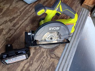 Ryobi Circular Saw W/ 18v Battery - Excellent 