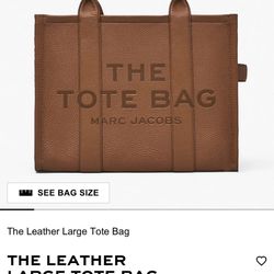 Marc Jacob’s ‘THE LEATHER LARGE TOTE BAG’ 