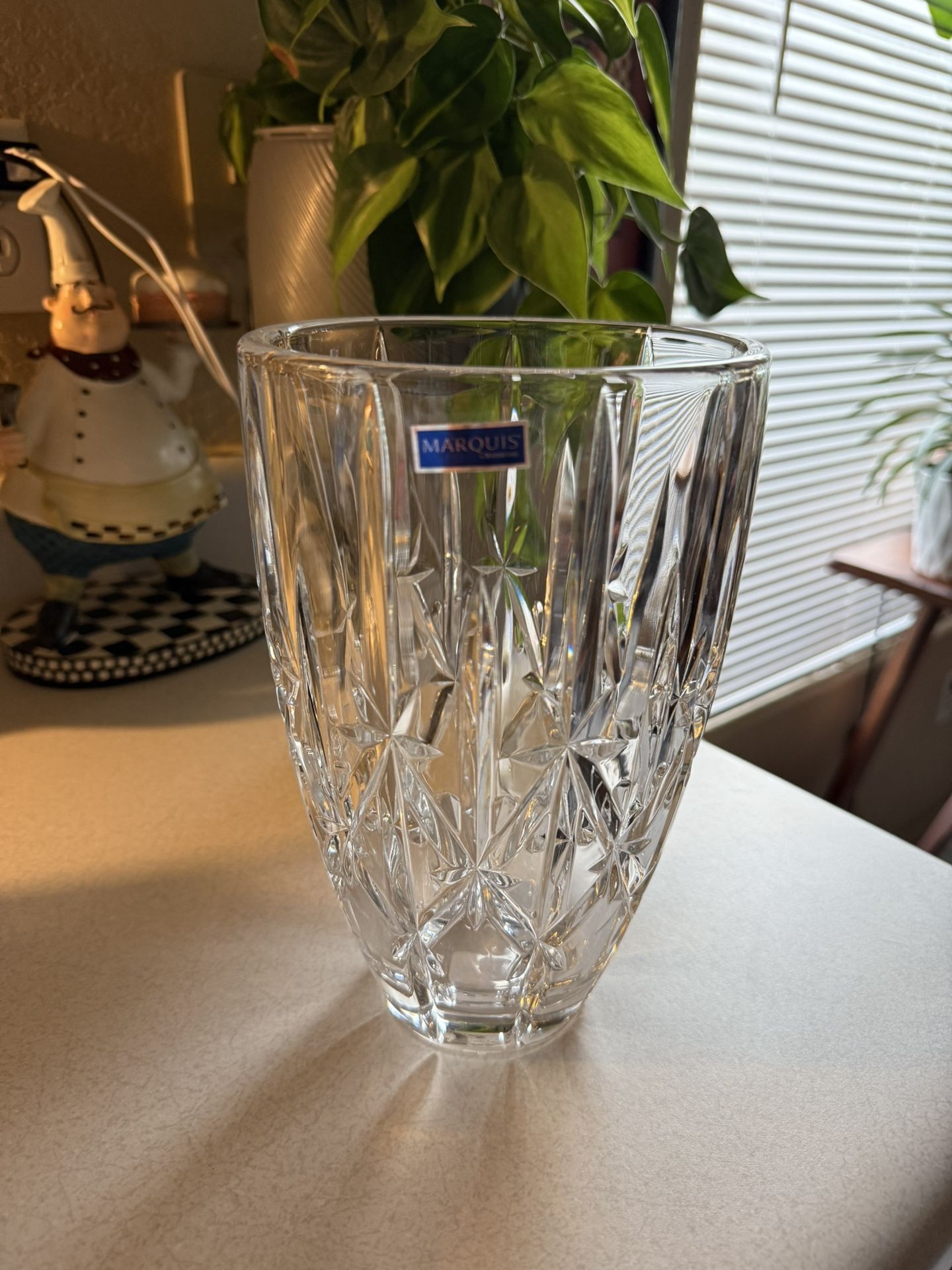 Marquis by Waterford Crystal Vase – 9” Sparkle Pattern (Made in Germany)