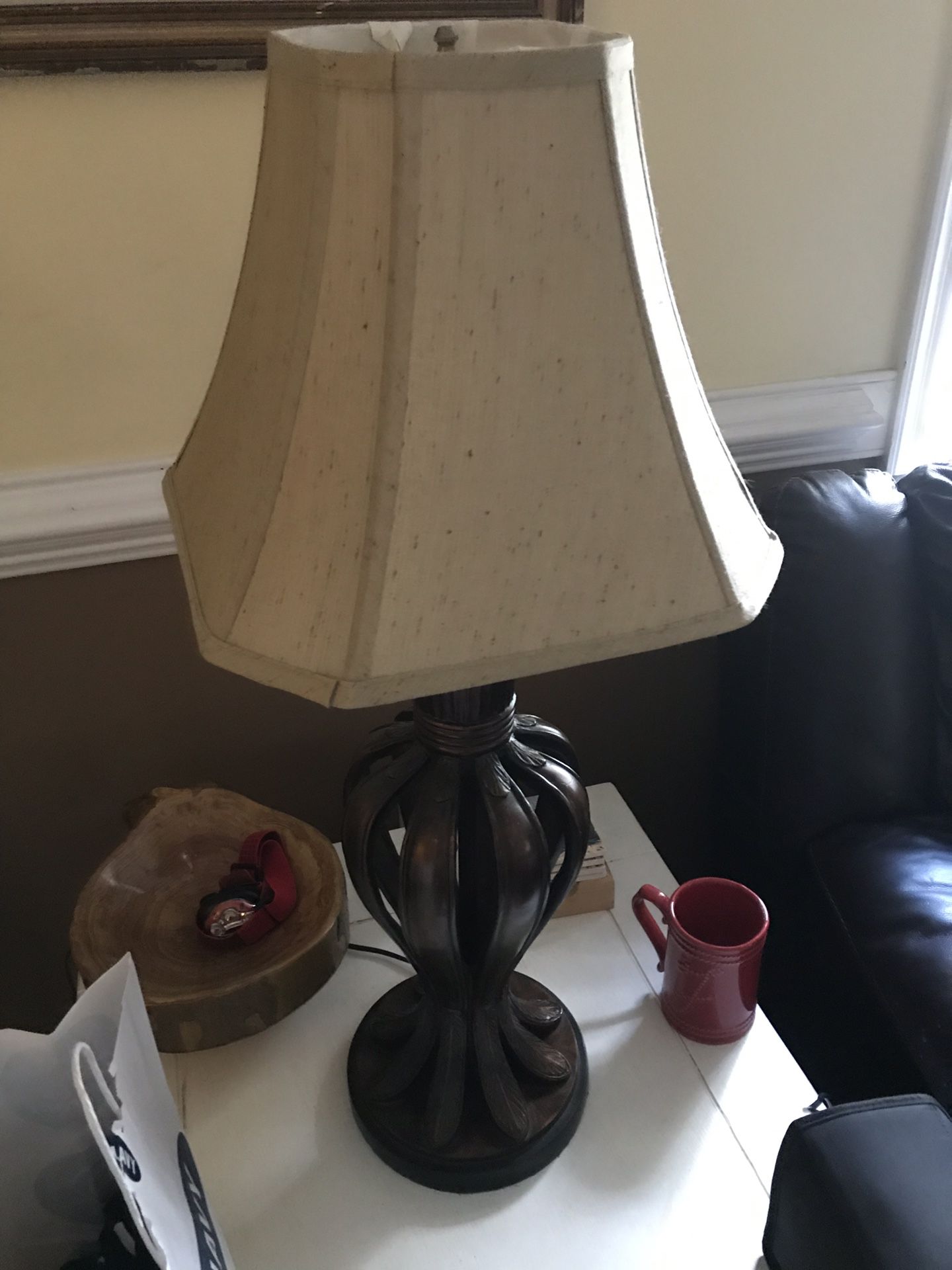 Lamp from Lowe’s 18.5 height by 7.5 width