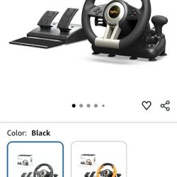 PXN Racing Wheel with Pedals - V3PRO 180° Gaming Steering Wheel for Sim Racing, Vibration Feedback, Compatible with PC, Xbox One, Xbox Series X/S, PS4
