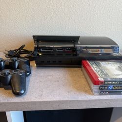 Sony PS3 Bundle – Includes Games & 2 DualShock Controllers- Open To Trade