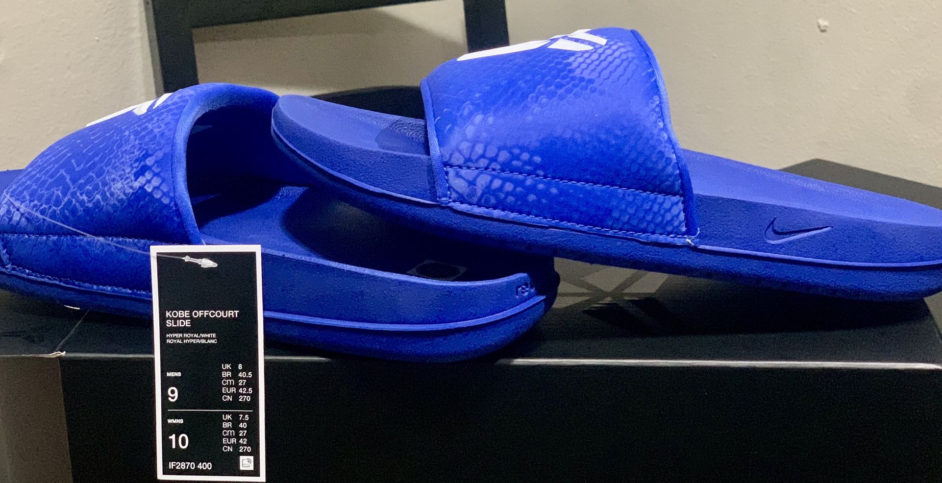 NIKE KOBE OFF COURT SLIDES “DODGERS”