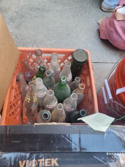 Vintage Bottles, Records, And Cd Collections