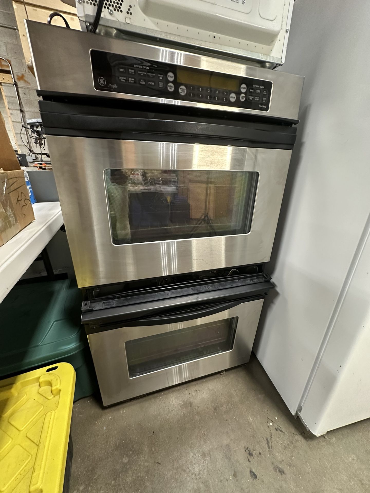 GE Profile stainless steel double oven 