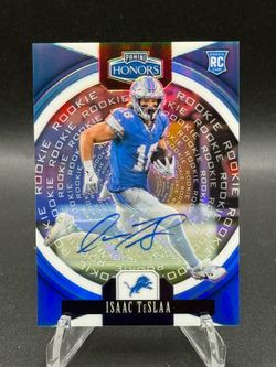 2025 Panini Honors Blue Prizm #40 Isaac TeSlaa RC Auto #/20