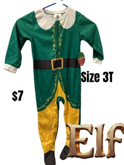 Elf Movie Toddler Footed Pajama Costume Size 3T new ❤️❤️M19 091126