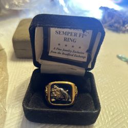 USMC BULLDOG RING