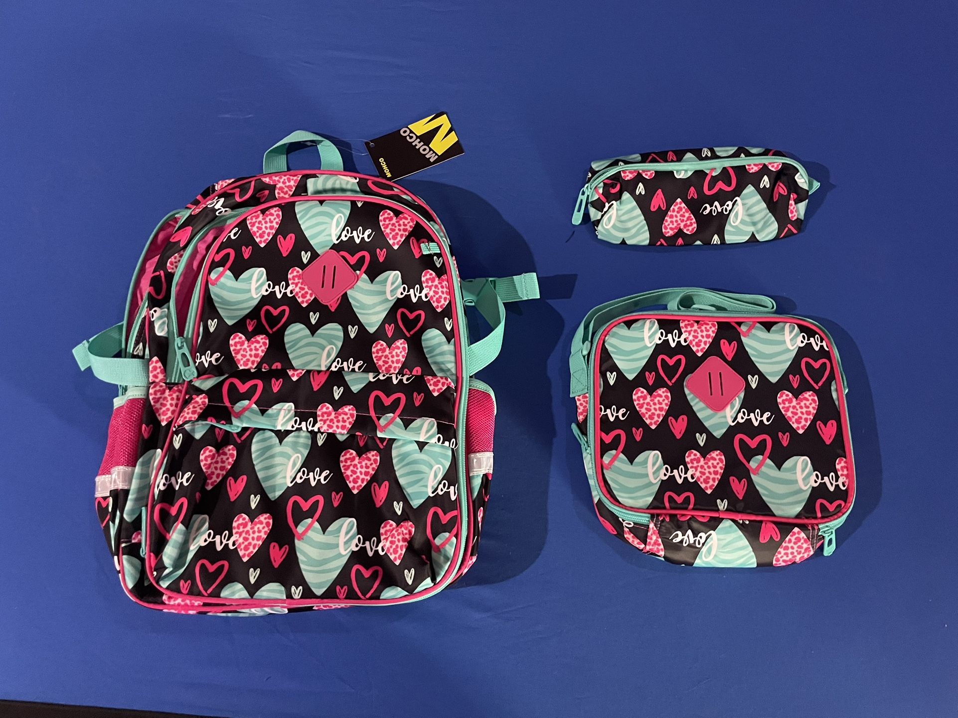 Girls, Backpack, Lunchbox, Pencil Bag