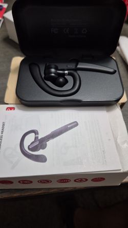 Bluetooth Wireless Business Headset with Case $15 FCFS