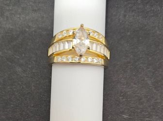Marquis lab diamond band ring