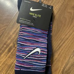 Nike Unisex Elite Basketball Crew Sock size men 6-8  Wmn size 6-10