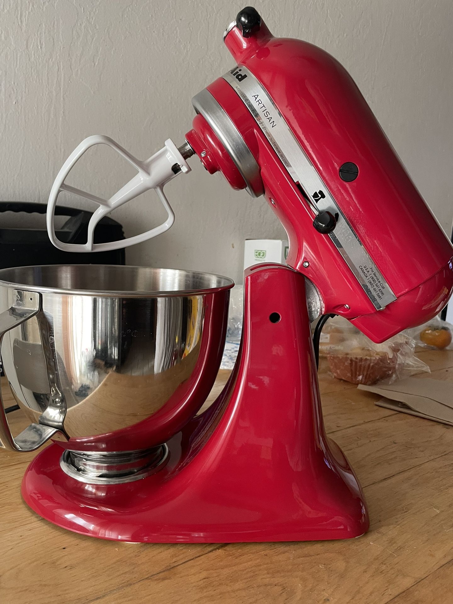 Red KitchenAid Mixer Artisan