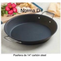 Paellera De 14” Carbón Steel Nueva En Su Caja 🌺 Princess House 🌺