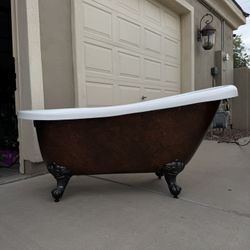 Copper Bronze Cast Iron Clawfoot tub