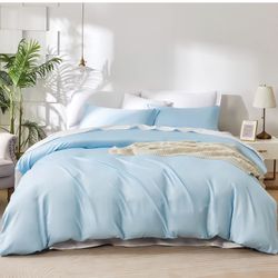 King Duvet Cover Set Blue