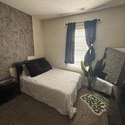 Full Size Bed Frame with Headboard