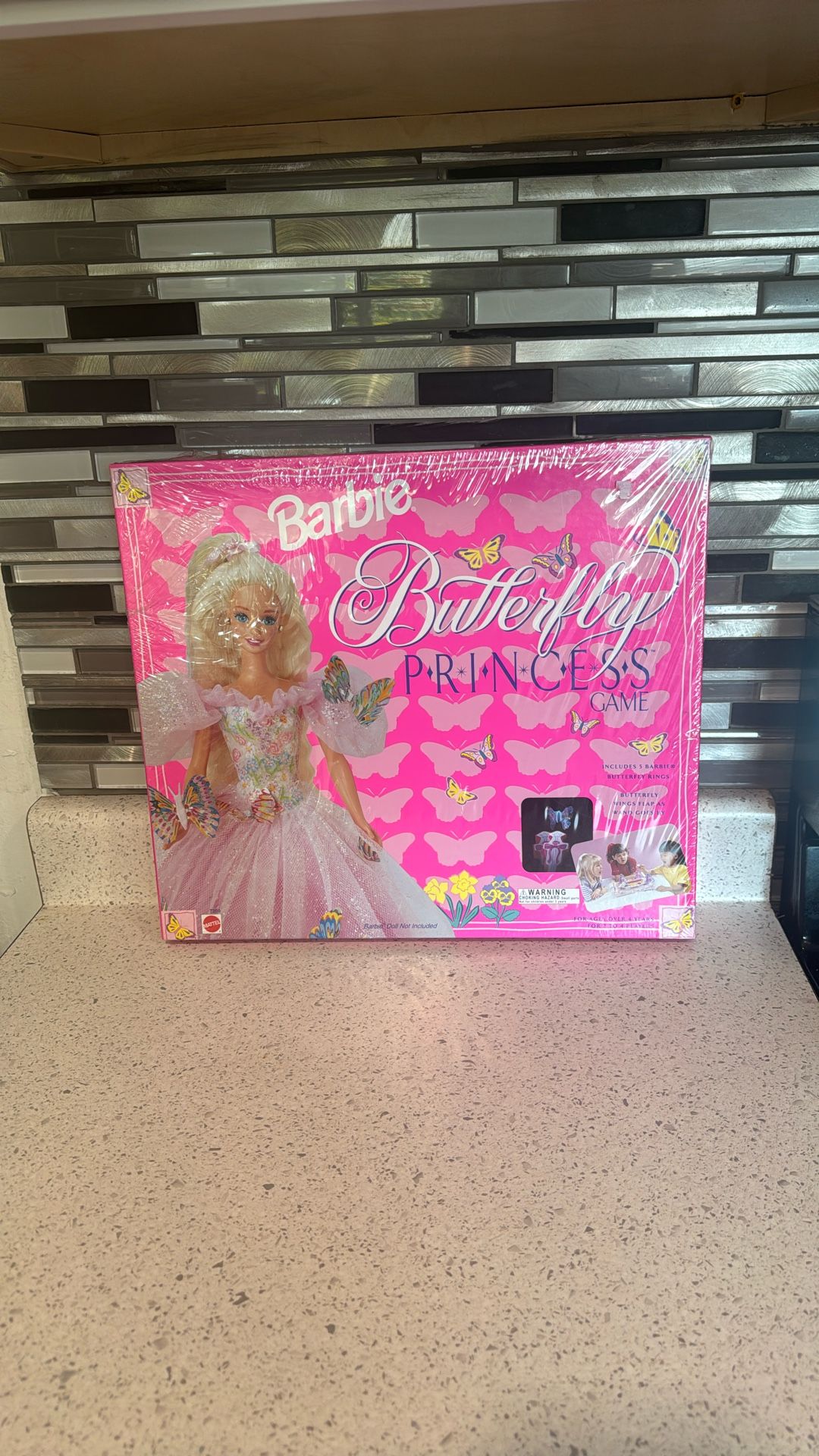 BARBIE Butterfly Princess Board Game - MATTEL # 7200 Dated 1995 New
