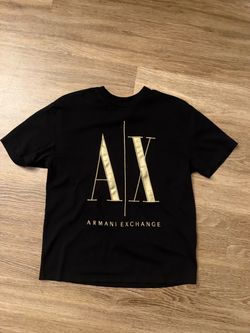 Armani exchange black and gold size small