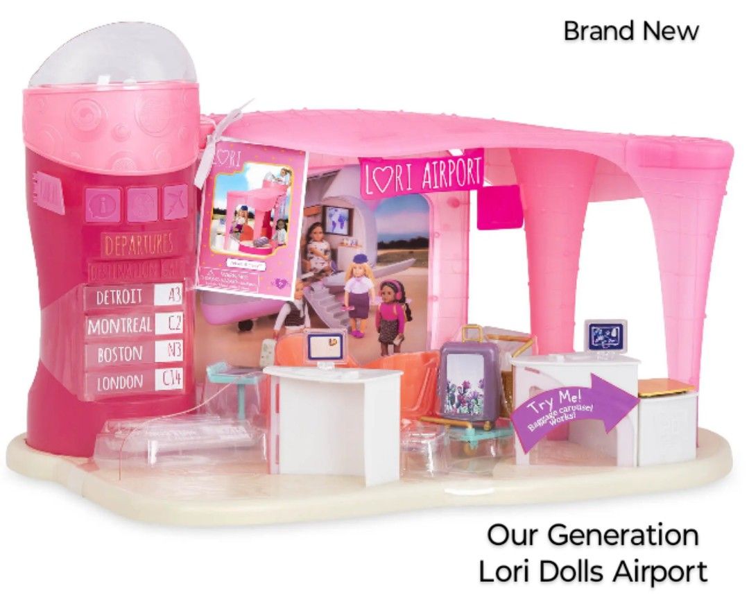 Brand New Christmas Sale !! Our Generation Lori Doll's Airport