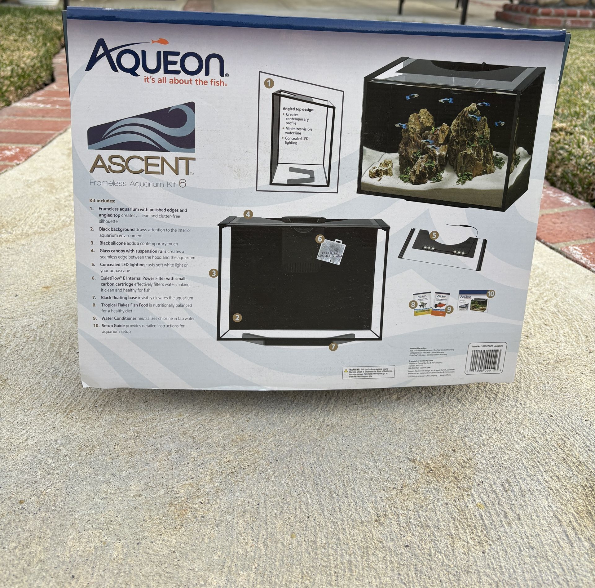 Aqueon Ascent Frameless Aquarium Kit