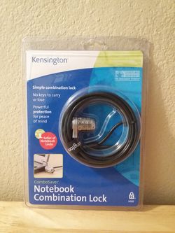 Kingston notebook combination lock