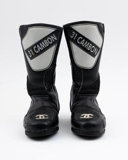 Chanel Leather Motocross Boots (Vintage Collectors Item