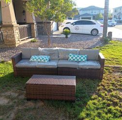 Patio furniture patio couch outdoor furniture brand new 4-person seating outdoor patio furniture set ☑️🆕🚎🚛