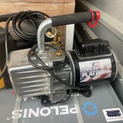 JB DV-200N-250SP PLATINUM 7 CFM Spark-Proof Vacuum Pump with Dual Voltage Motor and 1qt Oil