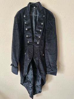 SuitsLink Men's Velvet Steampunk Tailcoat Jacket  • LARGE  • New! Never Worn