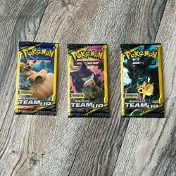 Pokémon Sun & Moon Team Up 3 Card Packs Each New And Sealed Sold Separately Or Take All 3 