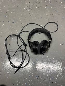 Audio-Technica ATH-M50 Professional Monitor Headphones Wired Tested Working