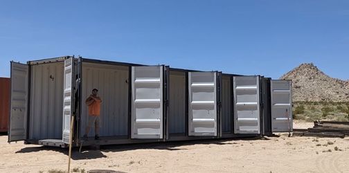 40 FOOT SHIPPING CONTAINER HIGH CUBE // SIDE OPENING 4-DOOR 