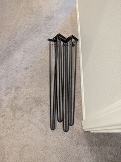34" and 32" Iron Hairpin Table Legs