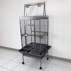 BRAND NEW $155 Large 68-inch Tall Bird Cage with Rolling Stand for Parrots Parakeets Cockatiel Lovebird 